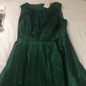 Green dress ModCloth size 16 really pretty aline